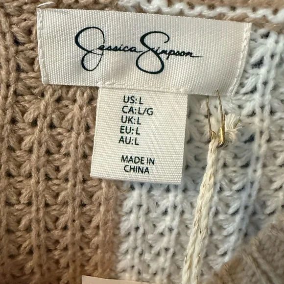 Jessica Simpson Colorblock Knit Sweater - Picture 2 of 5